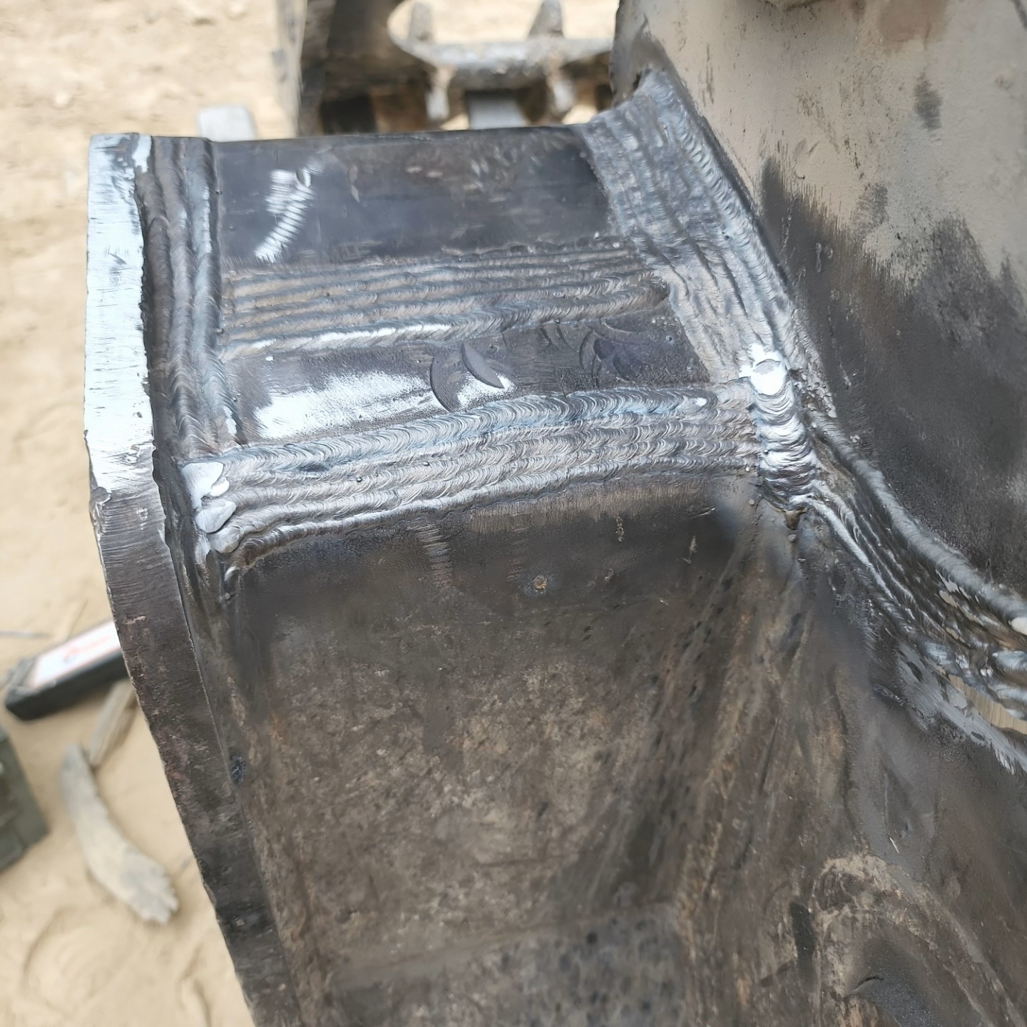 Excavator bucket repair